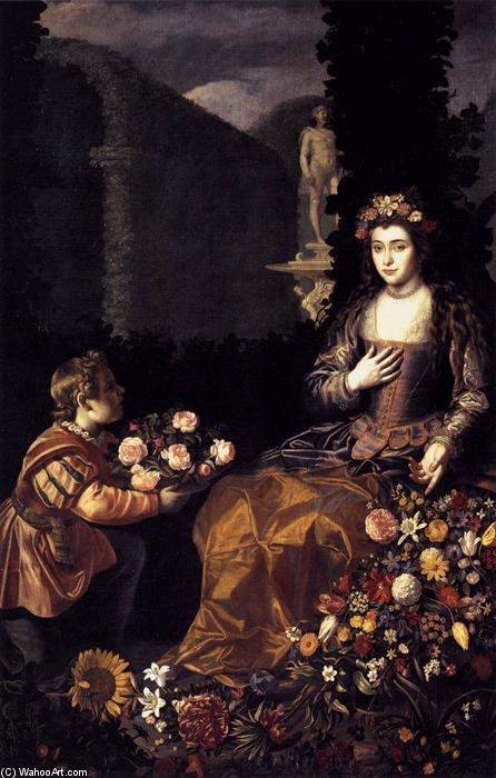 Wikioo.org - The Encyclopedia of Fine Arts - Painting, Artwork by Juan Van Der Hamen Y Leon - Offering to Flora