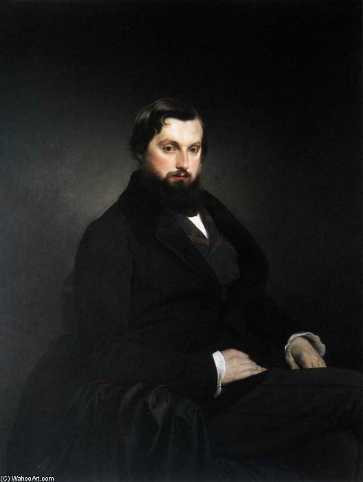 WikiOO.org - Encyclopedia of Fine Arts - Maleri, Artwork Francesco Hayez - Portrait of Gian Giacomo Poldi Pezzoli
