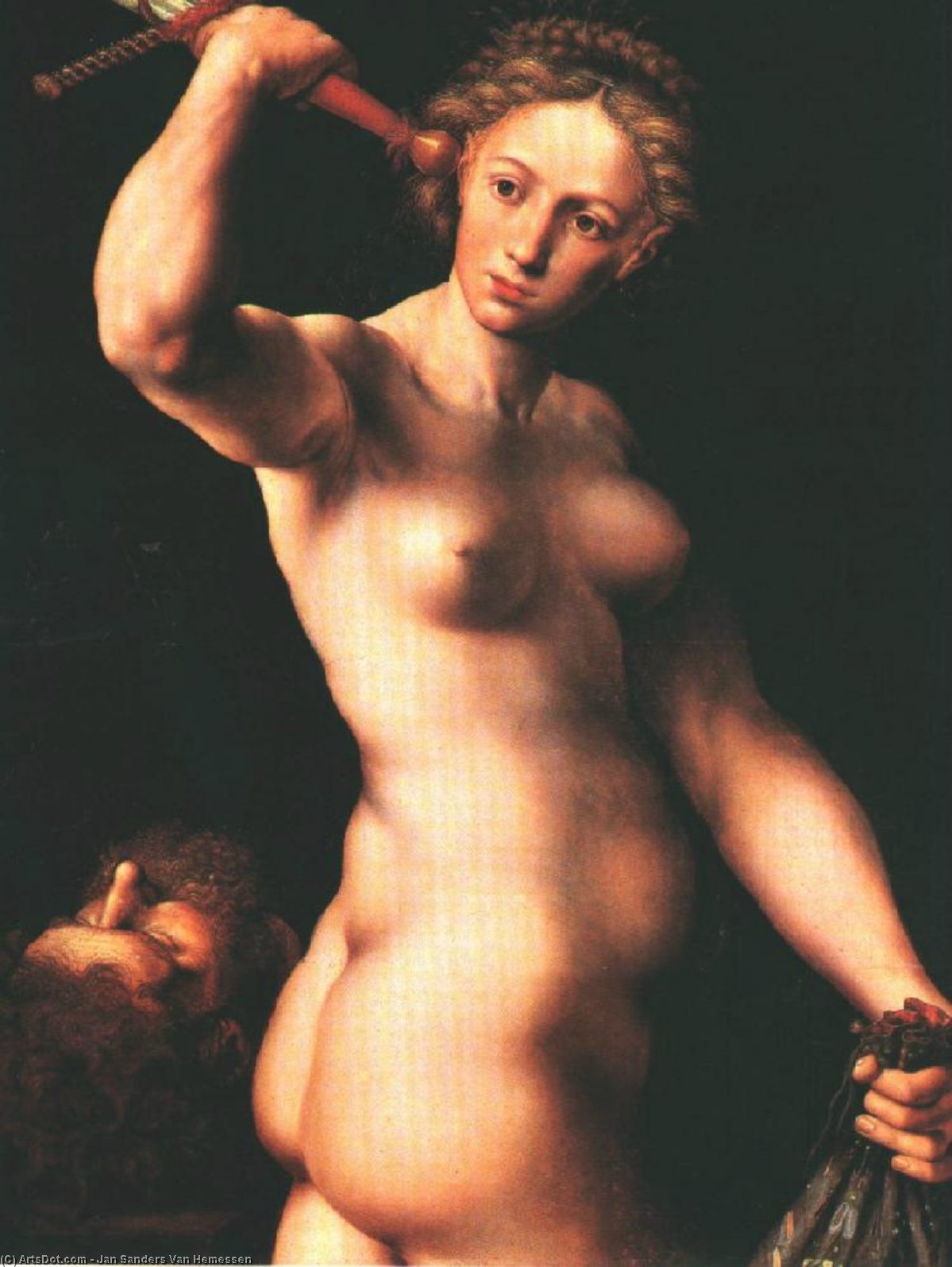 Wikioo.org - The Encyclopedia of Fine Arts - Painting, Artwork by Jan Sanders Van Hemessen - Judith