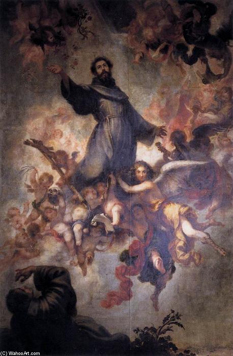 WikiOO.org - Encyclopedia of Fine Arts - Lukisan, Artwork Francisco De Herrera - Stigmatisation of St Francis
