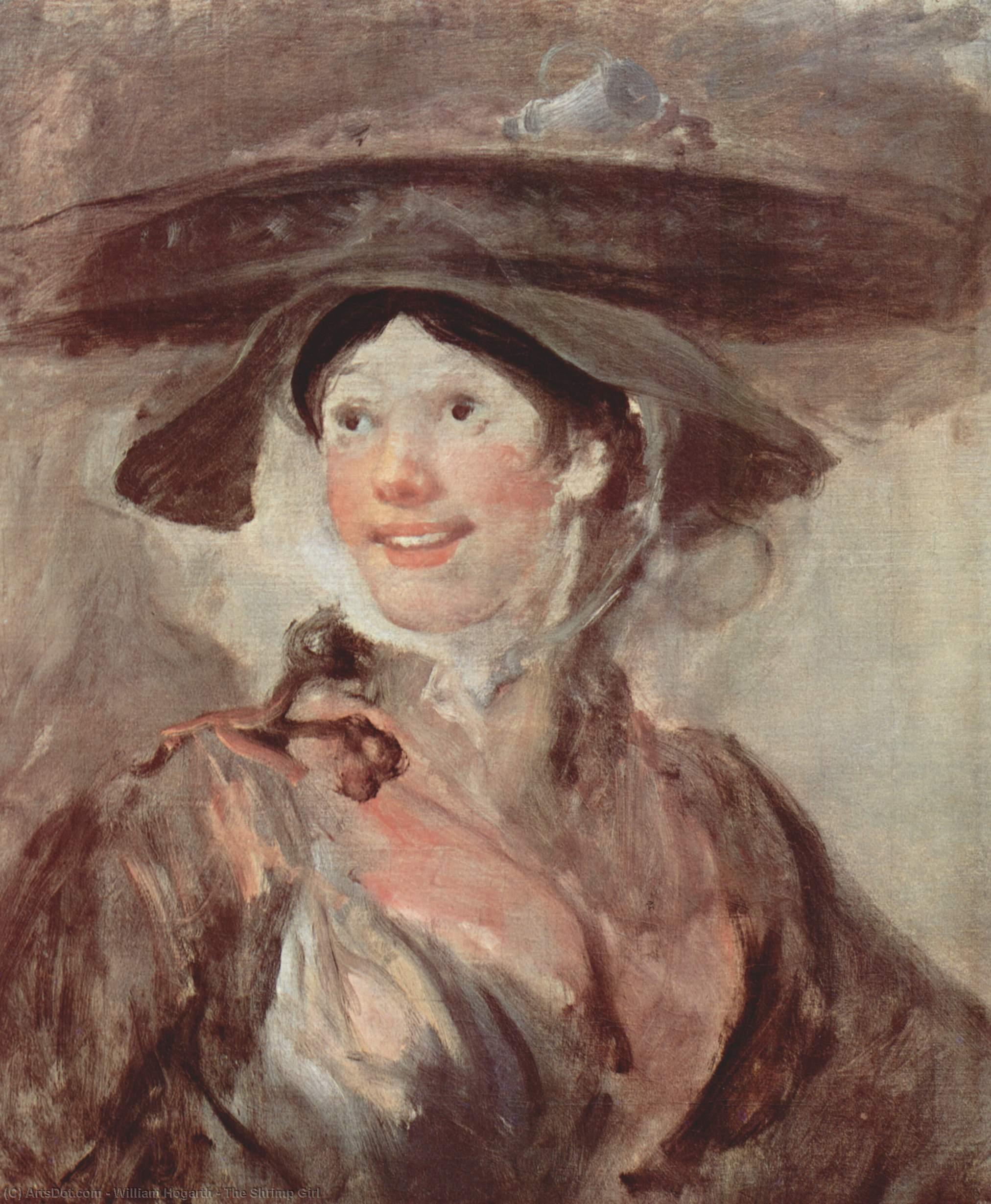Wikioo.org - The Encyclopedia of Fine Arts - Painting, Artwork by William Hogarth - The Shrimp Girl