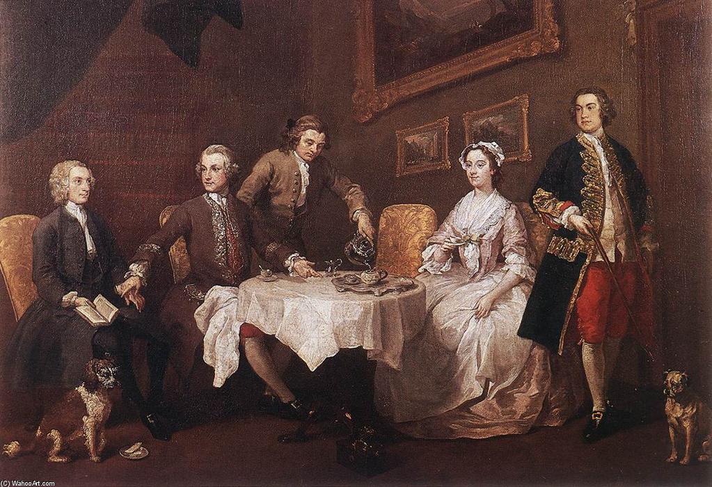 WikiOO.org - Enciklopedija dailės - Tapyba, meno kuriniai William Hogarth - The Strode Family