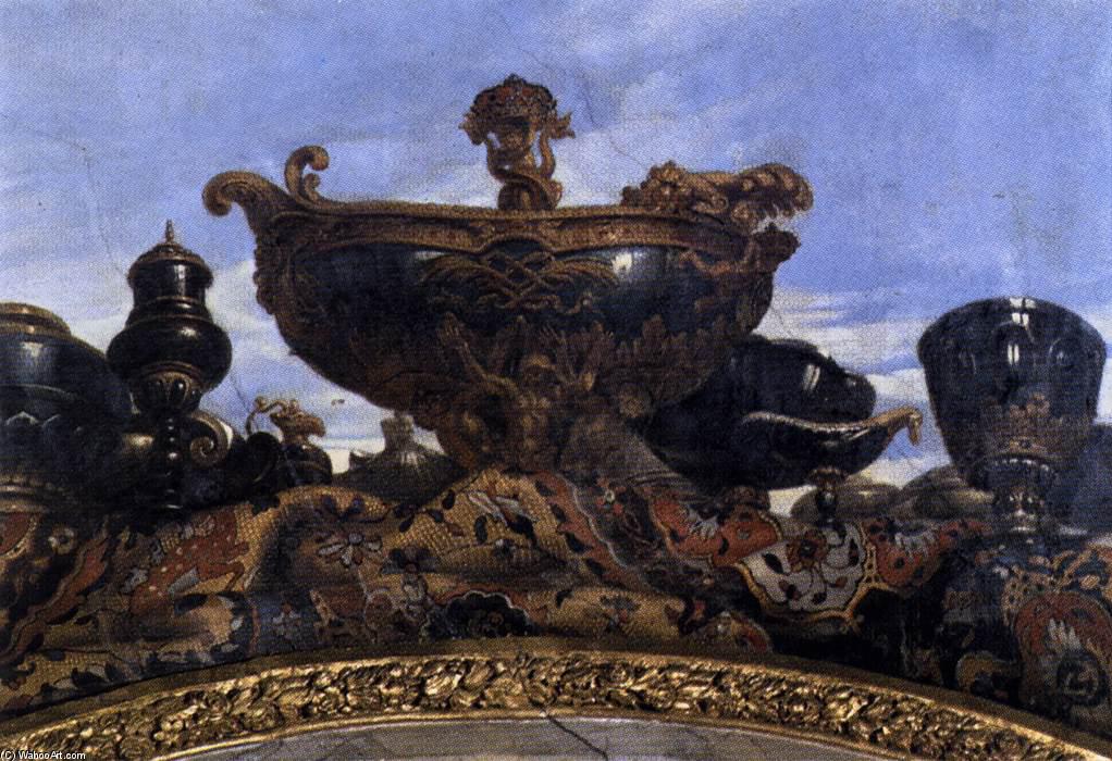 WikiOO.org - Encyclopedia of Fine Arts - Lukisan, Artwork René Antoine Houasse - Precious Vessels (detail of the ceiling)