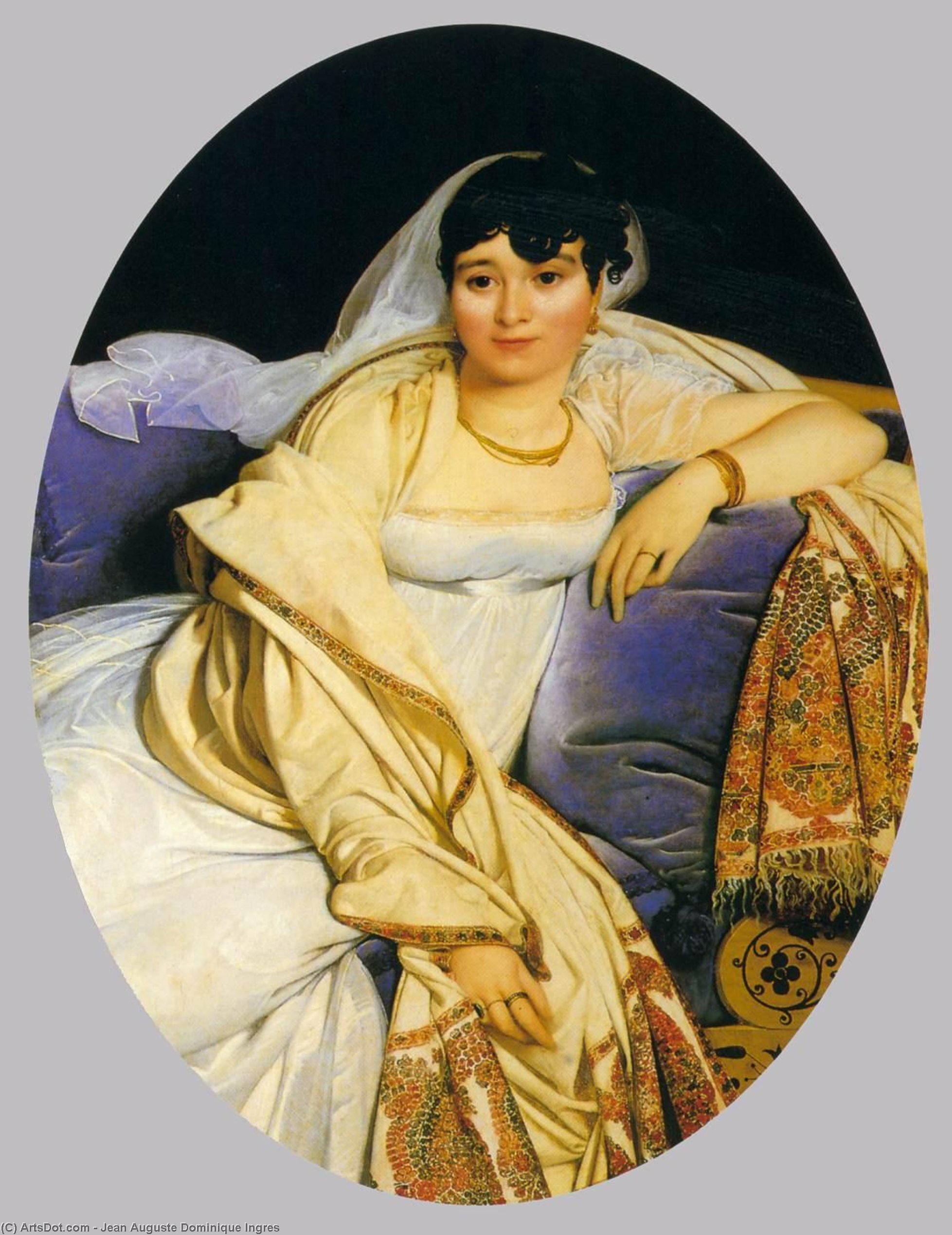 Wikioo.org - The Encyclopedia of Fine Arts - Painting, Artwork by Jean Auguste Dominique Ingres - Madame Rivière