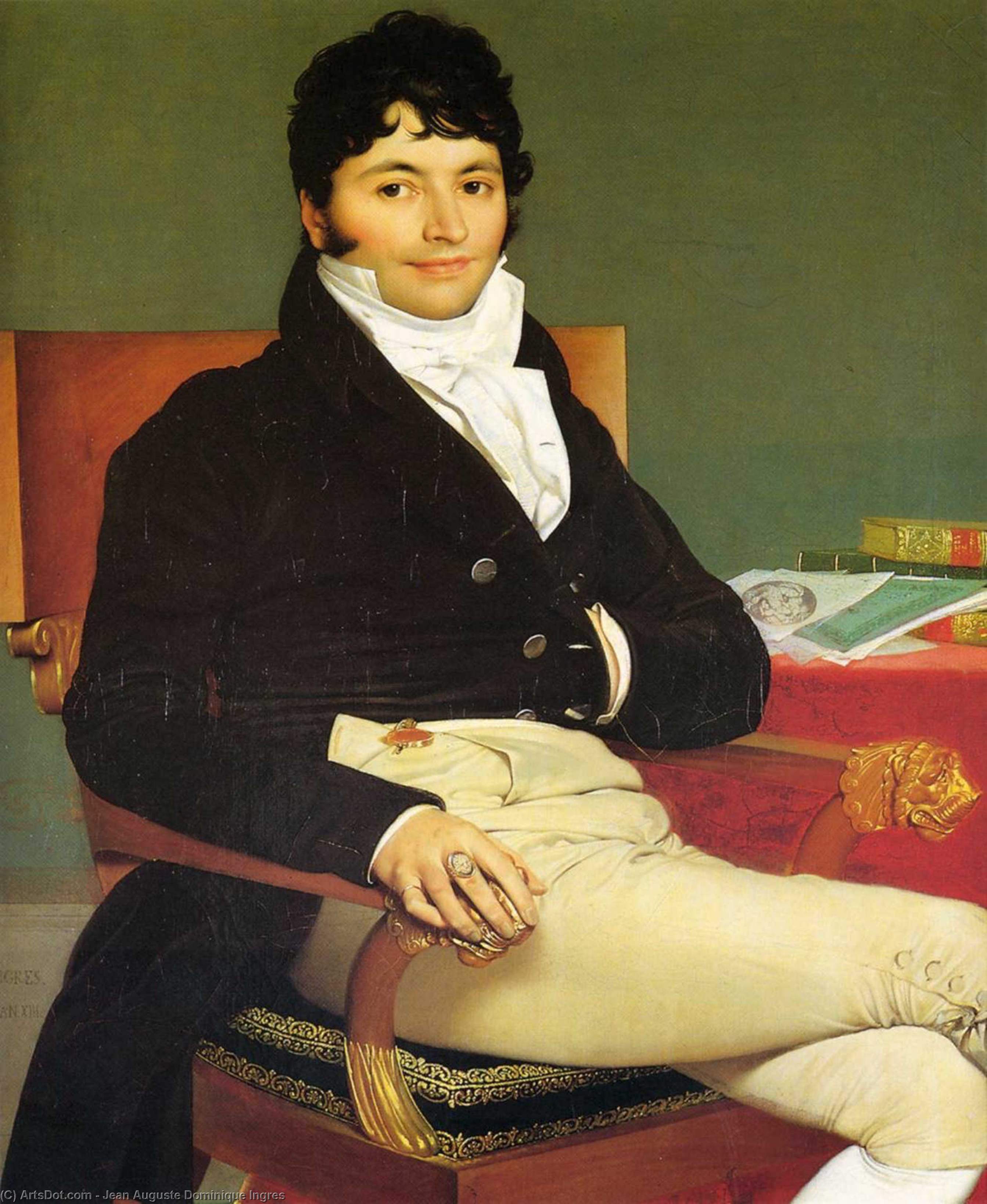WikiOO.org - Enciklopedija dailės - Tapyba, meno kuriniai Jean Auguste Dominique Ingres - Monsieur Rivière
