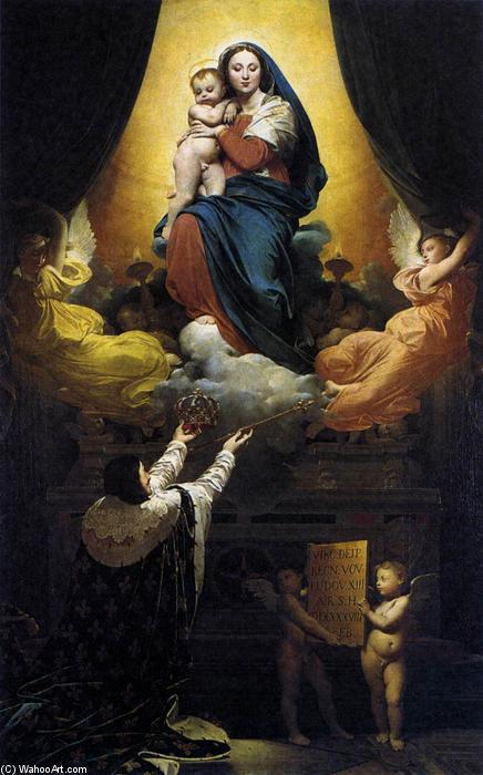 WikiOO.org - אנציקלופדיה לאמנויות יפות - ציור, יצירות אמנות Jean Auguste Dominique Ingres - The Vow of Louis XIII