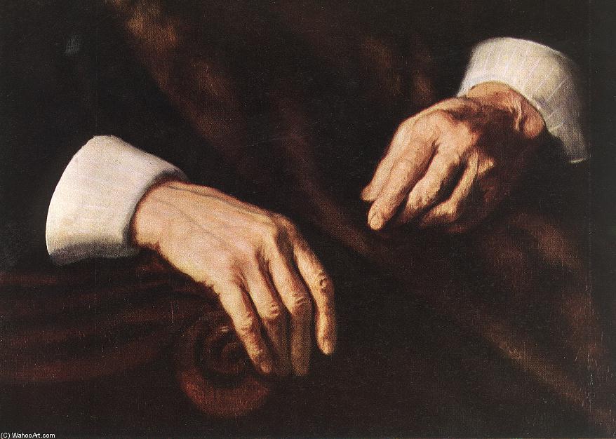 Wikoo.org - موسوعة الفنون الجميلة - اللوحة، العمل الفني Nicolaes Maes - Portrait of Jacob Trip (detail)