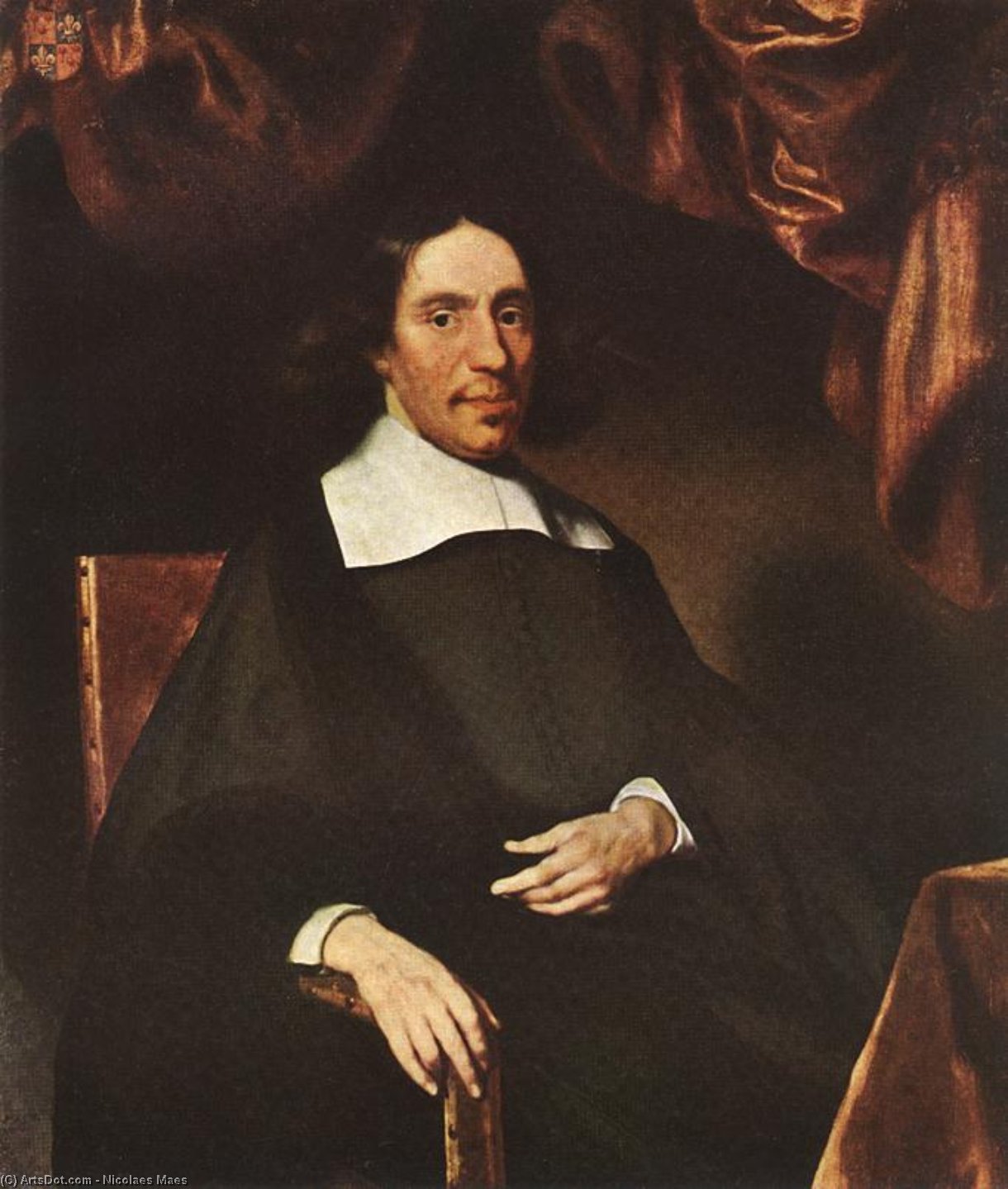 WikiOO.org - 백과 사전 - 회화, 삽화 Nicolaes Maes - Portrait of Justus Criex