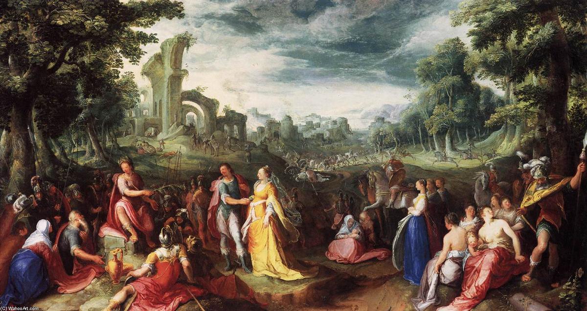 Wikioo.org - The Encyclopedia of Fine Arts - Painting, Artwork by Karel Van Mander - The Continence of Scipio
