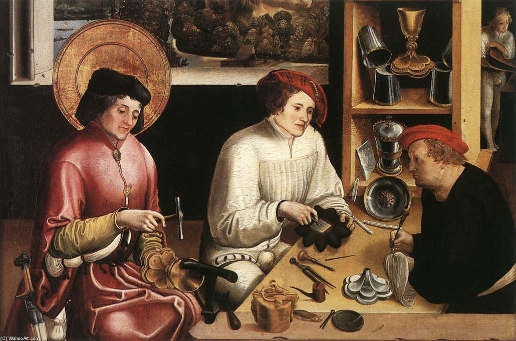 Wikioo.org - The Encyclopedia of Fine Arts - Painting, Artwork by Niklaus Manuel - St Eligius in the Workshop