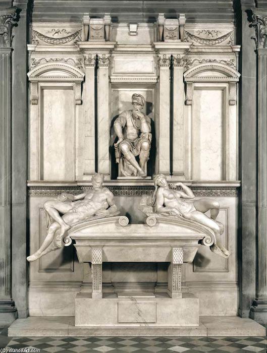 Wikioo.org - The Encyclopedia of Fine Arts - Painting, Artwork by Michelangelo Buonarroti - Tomb of Lorenzo de' Medici
