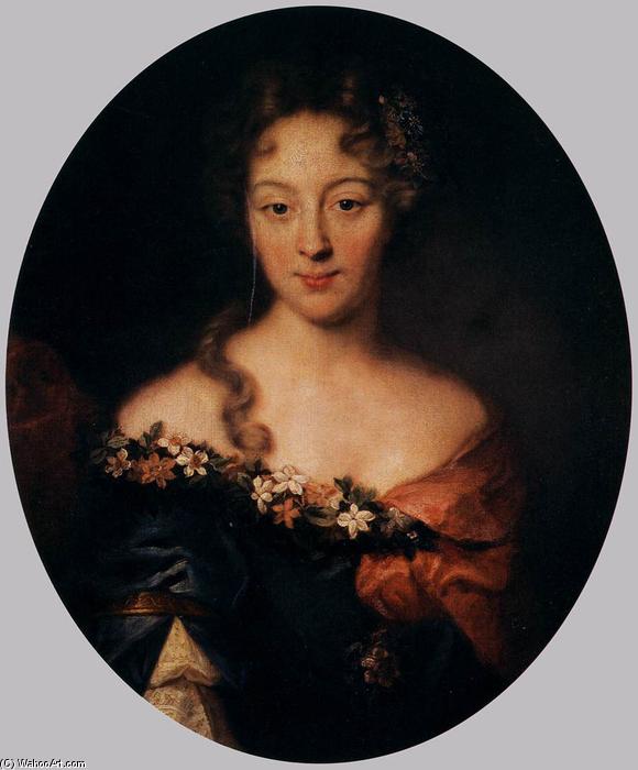 Wikioo.org - The Encyclopedia of Fine Arts - Painting, Artwork by Pierre Mignard - Portrait of Françoise-Marguerite, Countess of Grignan