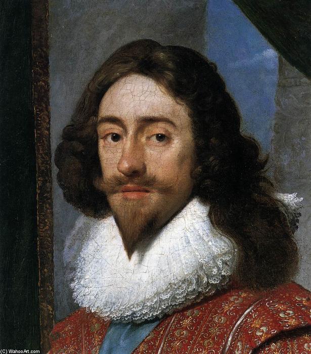 Wikioo.org - The Encyclopedia of Fine Arts - Painting, Artwork by Daniel I Mijtens - Charles I, King of England (detail)