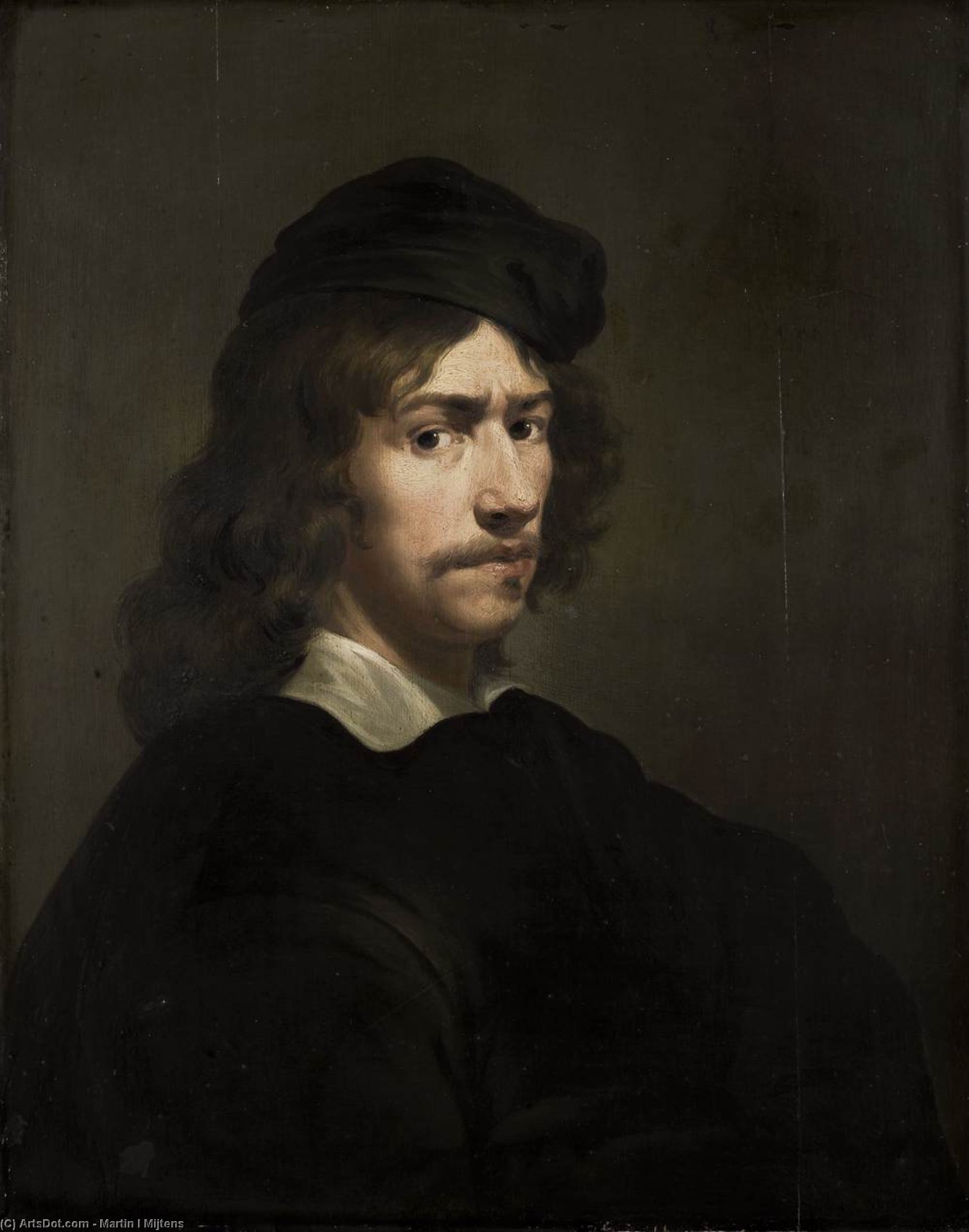 Wikioo.org - The Encyclopedia of Fine Arts - Painting, Artwork by Martin I Mijtens - Self-Portrait