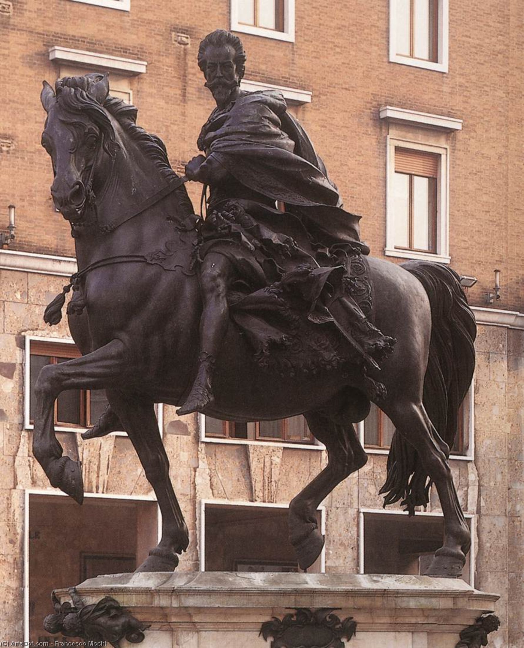 WikiOO.org - אנציקלופדיה לאמנויות יפות - ציור, יצירות אמנות Francesco Mochi - Equestrian Statue of Alessandro Farnese