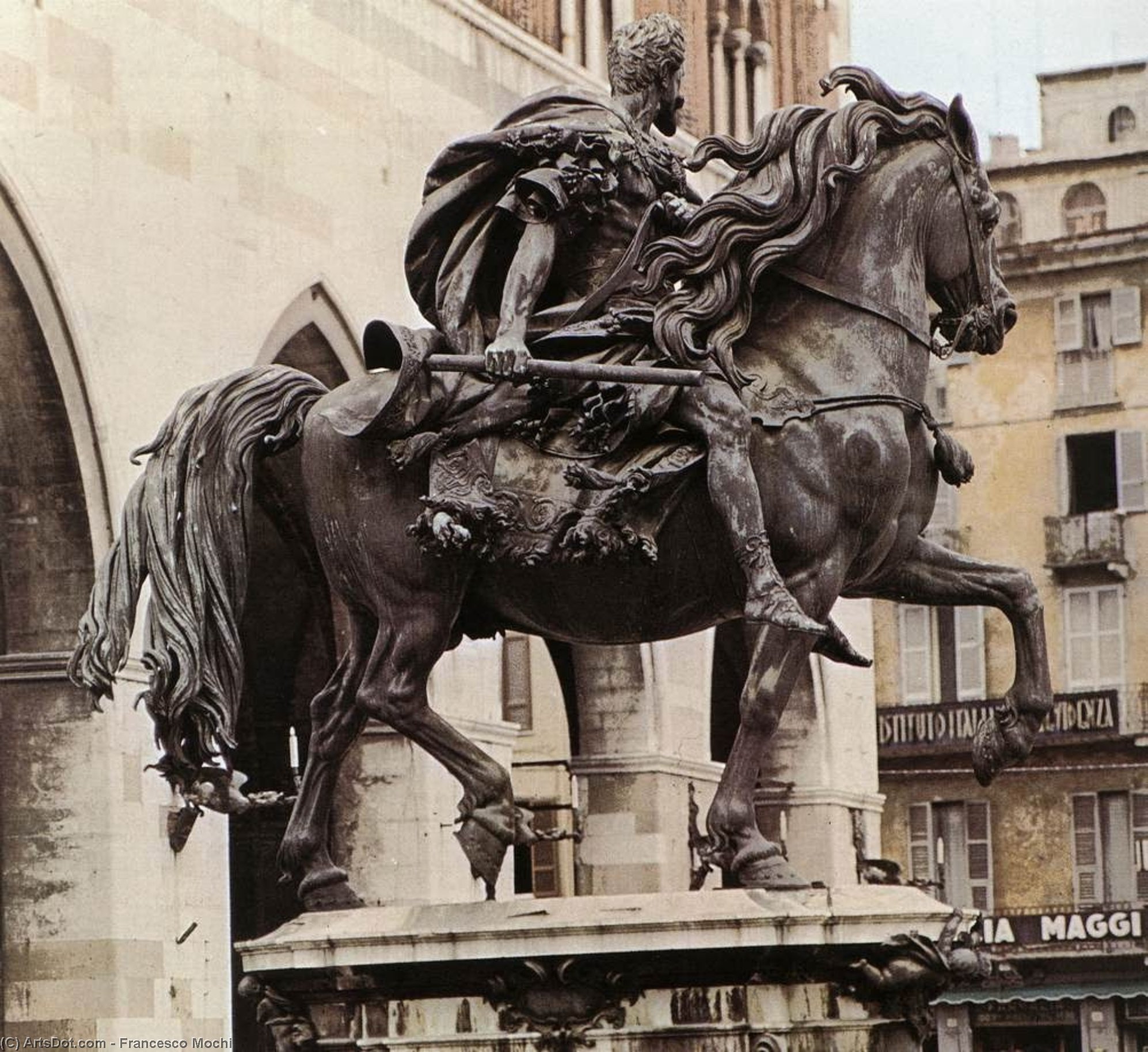 Wikioo.org - The Encyclopedia of Fine Arts - Painting, Artwork by Francesco Mochi - Equestrian Statue of Alessandro Farnese