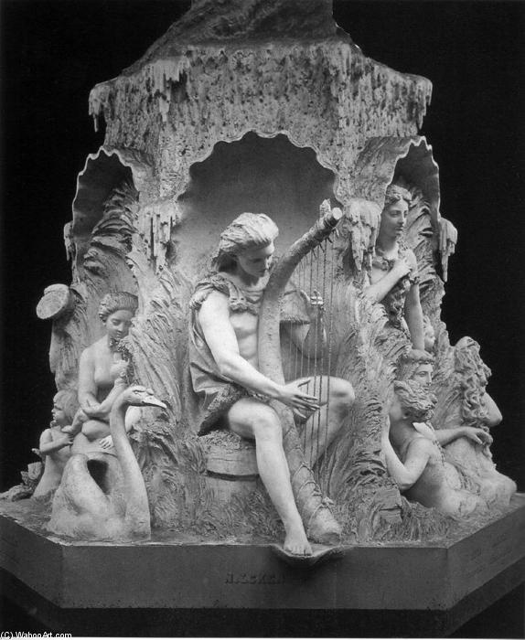 WikiOO.org - Енциклопедія образотворчого мистецтва - Живопис, Картини
 Johann Peter Molin - Fountain