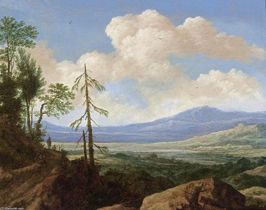 Wikioo.org - The Encyclopedia of Fine Arts - Painting, Artwork by Pieter De Molyn - Panoramic Hilly Landscape