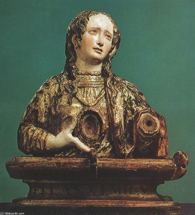 Wikioo.org - The Encyclopedia of Fine Arts - Painting, Artwork by Juan Martínez Montañés - Bust on a Reliquiary