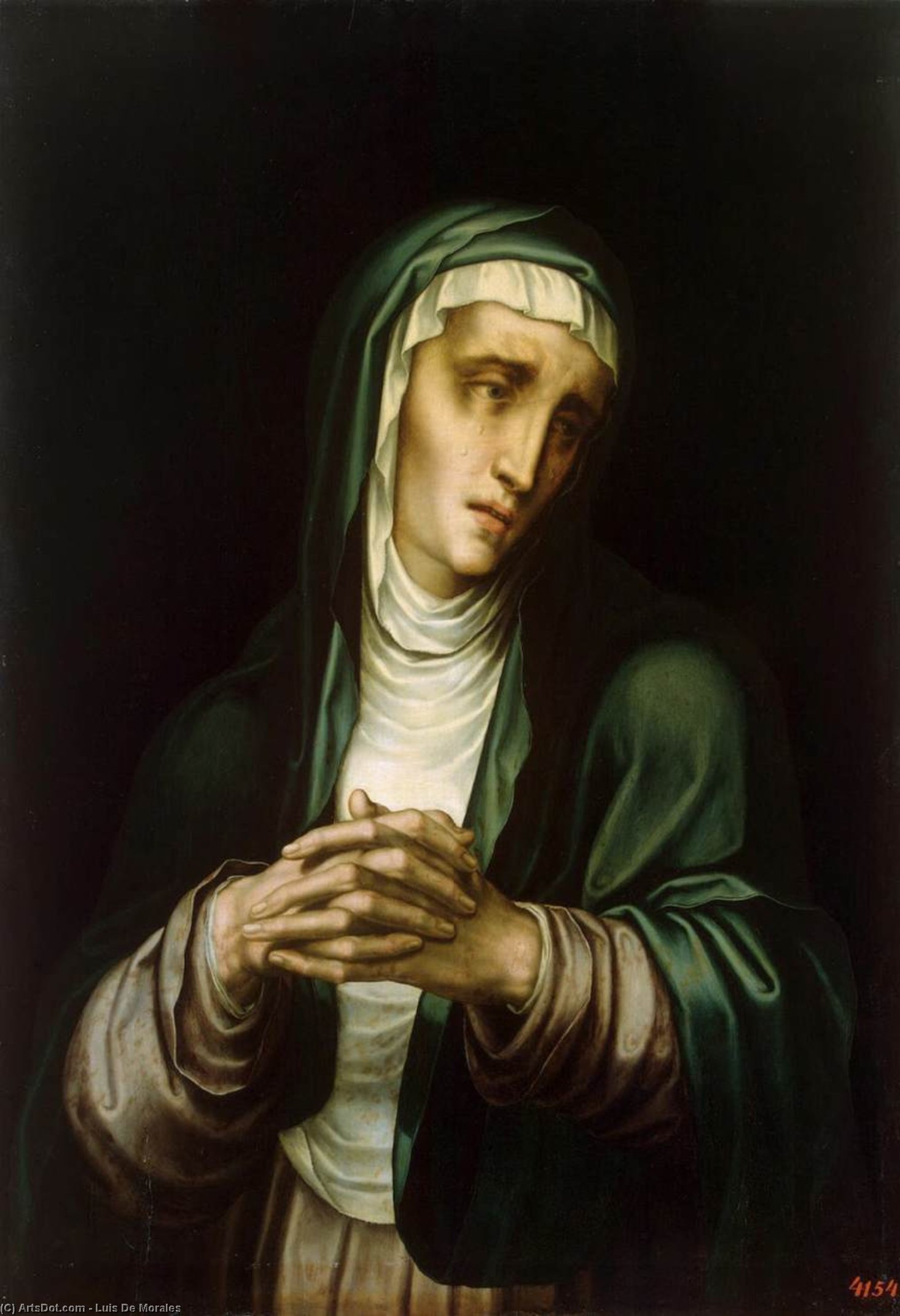 Wikioo.org - The Encyclopedia of Fine Arts - Painting, Artwork by Luis De Morales - Mater Dolorosa
