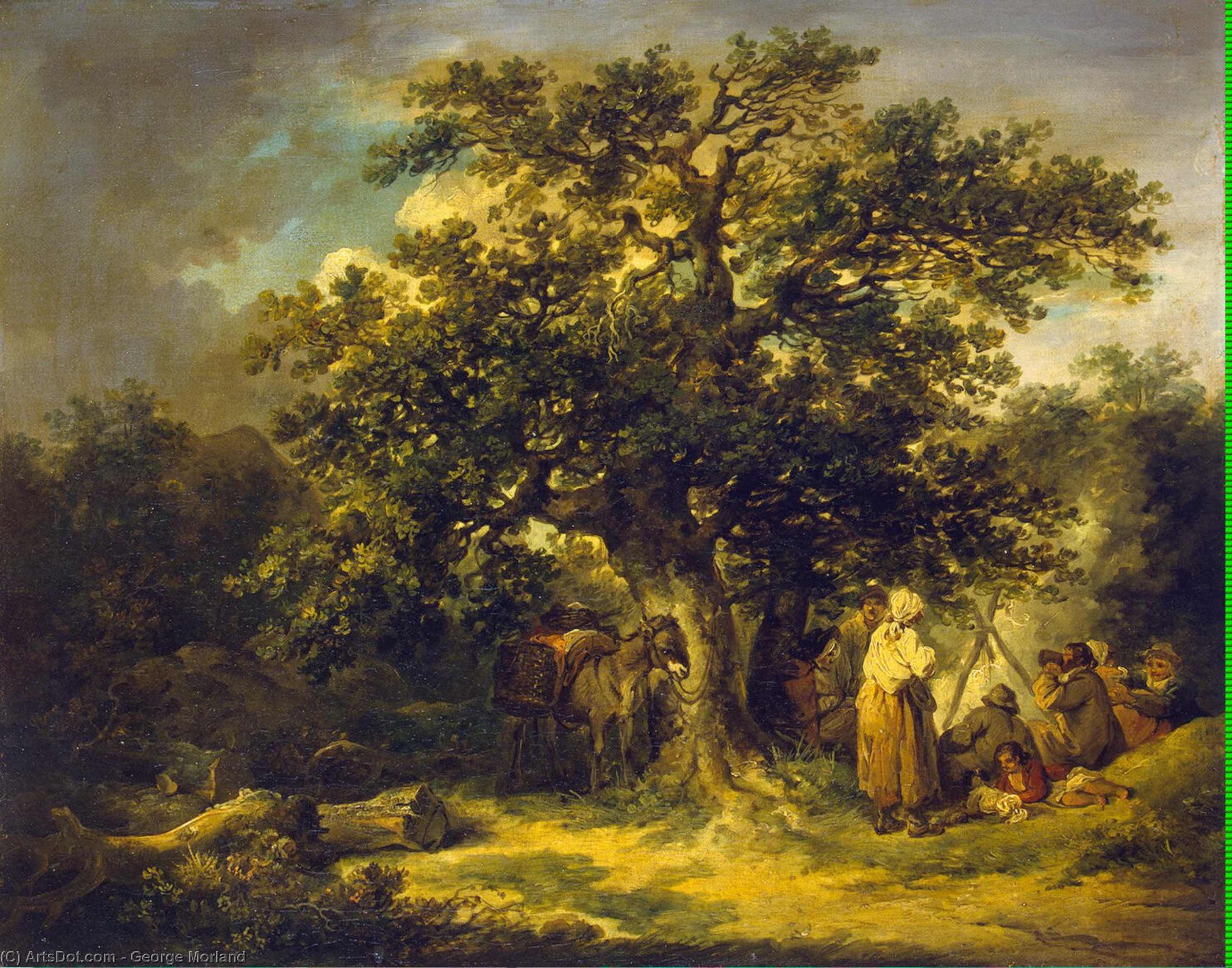 Wikioo.org - The Encyclopedia of Fine Arts - Painting, Artwork by George Morland - Gipsies