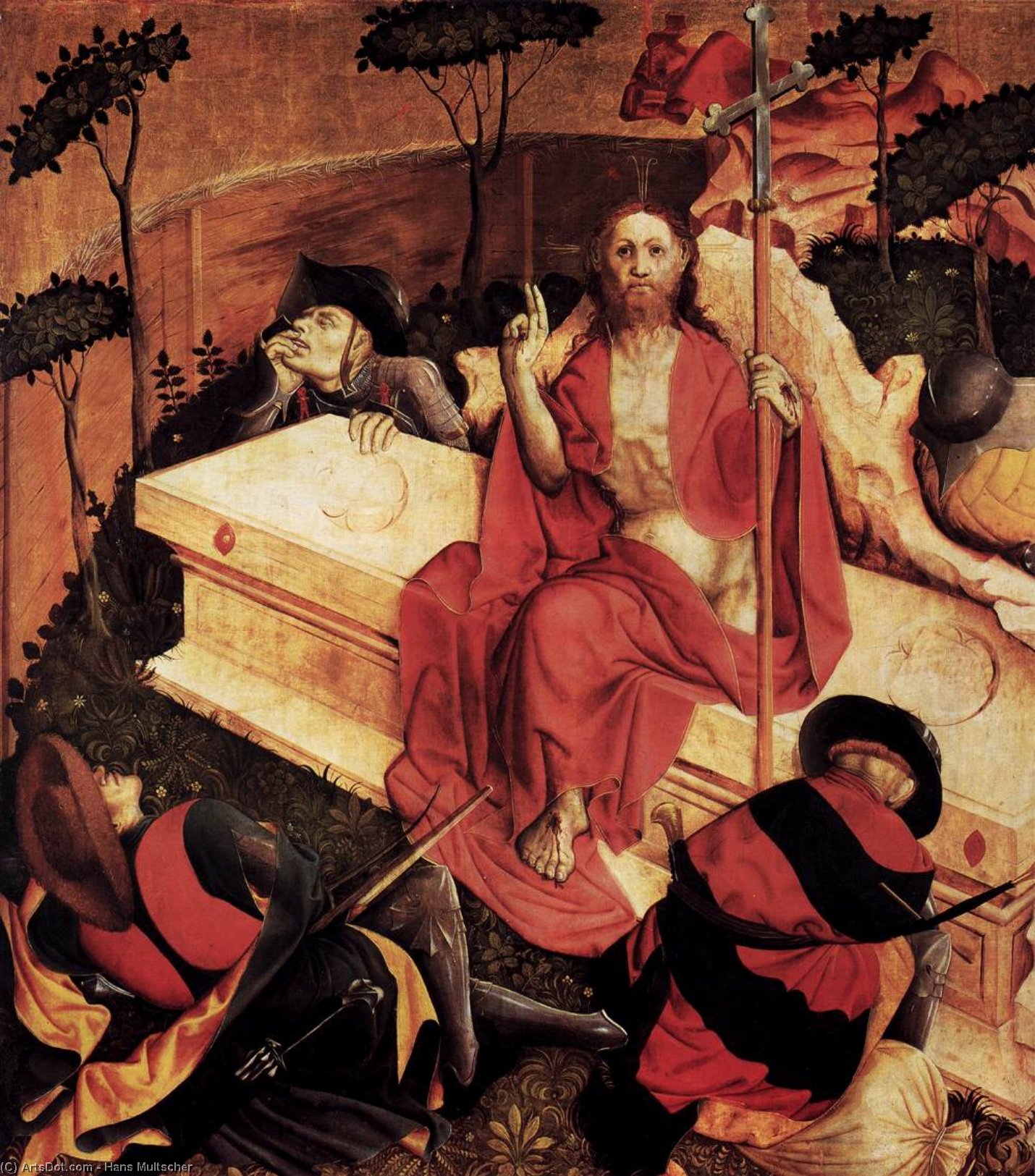 Wikioo.org - The Encyclopedia of Fine Arts - Painting, Artwork by Hans Multscher - Resurrection