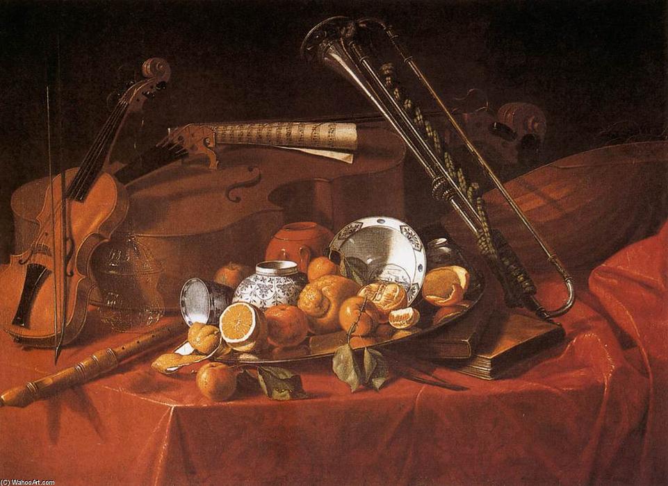 WikiOO.org - Enciclopedia of Fine Arts - Pictura, lucrări de artă Cristoforo Munari - Still-Life with Musical Instruments