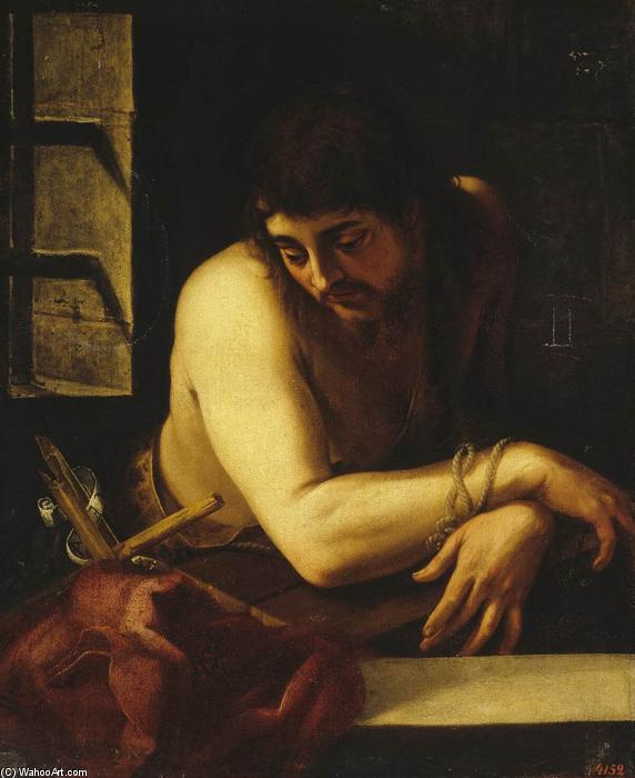 Wikioo.org - The Encyclopedia of Fine Arts - Painting, Artwork by Juan Fernández - St John the Baptist in the Prison