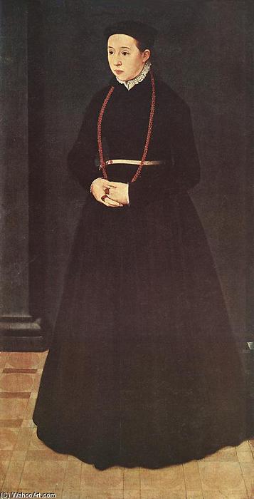 WikiOO.org - Enciclopédia das Belas Artes - Pintura, Arte por Nicolas Neufchatel - Portrait of the Wife of Hendrik Pilgram