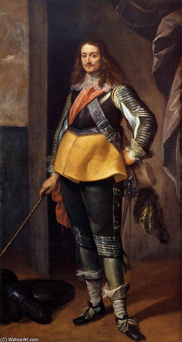Wikioo.org - The Encyclopedia of Fine Arts - Painting, Artwork by Carlo Francesco Nuvolone - Portrait of a Gentleman in Armour