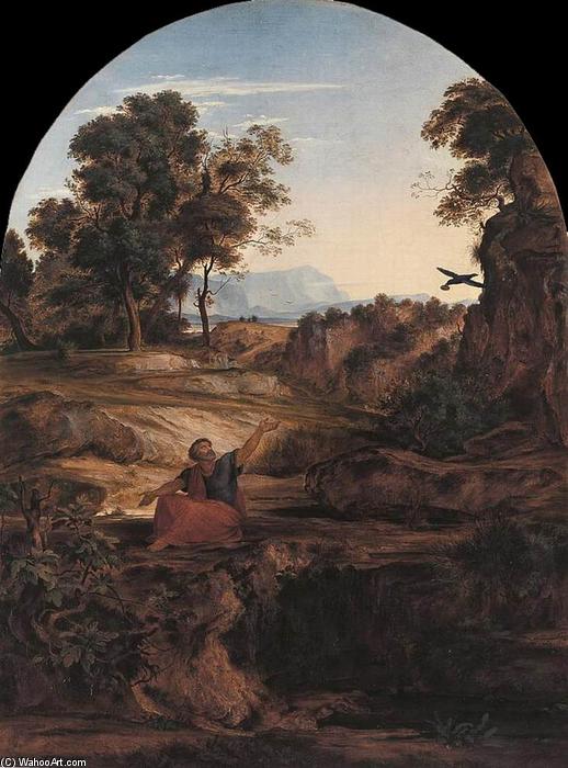 Wikioo.org - The Encyclopedia of Fine Arts - Painting, Artwork by Ferdinand Olivier - Elijah in the Wilderness