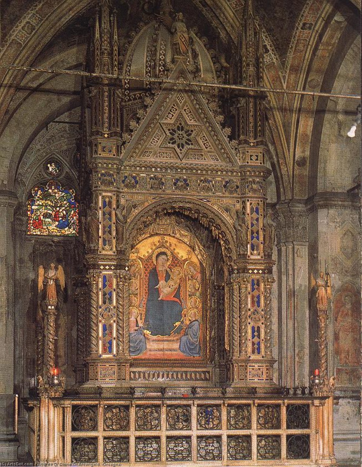 WikiOO.org - Enciklopedija dailės - Tapyba, meno kuriniai Andrea Di Cione Di Arcangelo (Orcagna) - Tabernacle