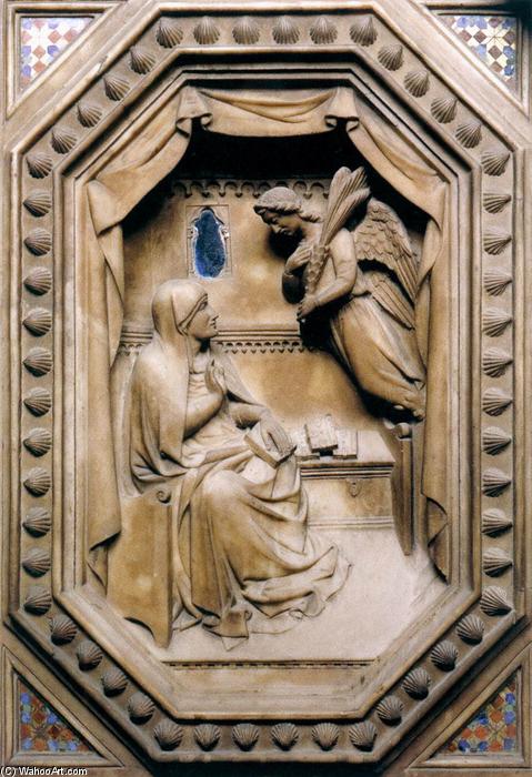 WikiOO.org - Enciklopedija dailės - Tapyba, meno kuriniai Andrea Di Cione Di Arcangelo (Orcagna) - Tabernacle (detail)