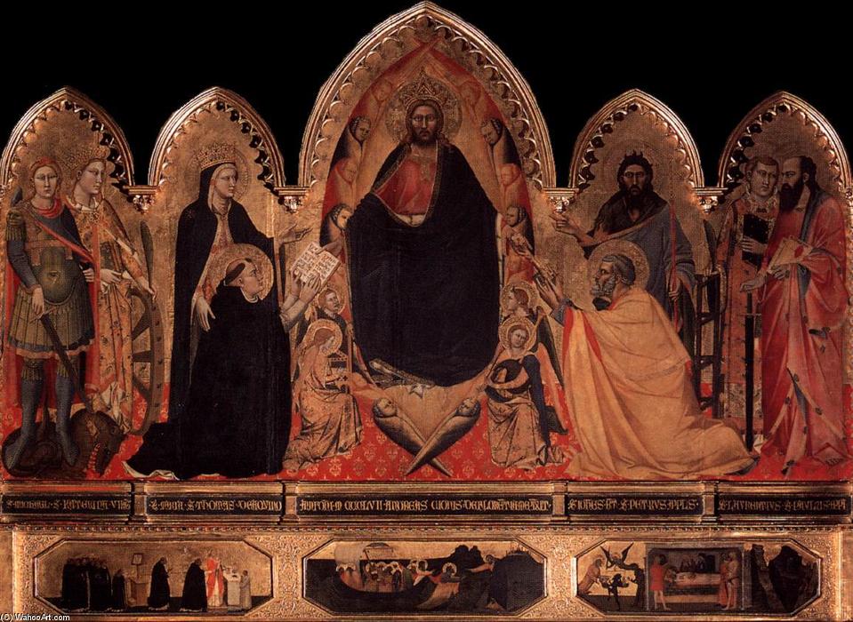 Wikioo.org - Die Enzyklopädie bildender Kunst - Malerei, Kunstwerk von Andrea Di Cione Di Arcangelo (Orcagna) - Das Strozzi Altar