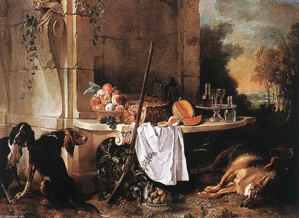WikiOO.org - אנציקלופדיה לאמנויות יפות - ציור, יצירות אמנות Jean-Baptiste Oudry - Dead Wolf