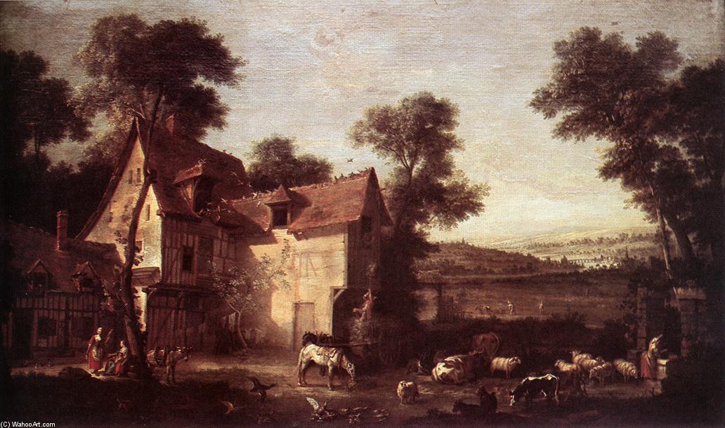 Wikioo.org - The Encyclopedia of Fine Arts - Painting, Artwork by Jean-Baptiste Oudry - Farmhouse