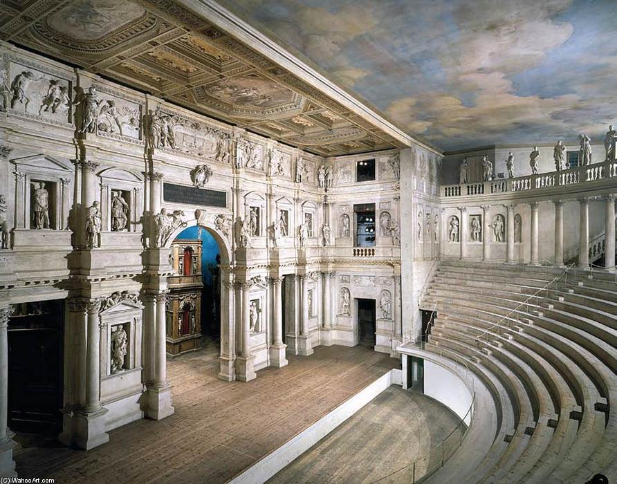 Wikioo.org - Bách khoa toàn thư về mỹ thuật - Vẽ tranh, Tác phẩm nghệ thuật Andrea Palladio - 'View of the ''scaenae frons'''