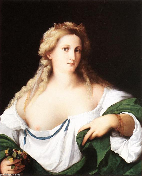 Wikioo.org – L'Encyclopédie des Beaux Arts - Peinture, Oeuvre de Palma Vecchio - Une femme blonde
