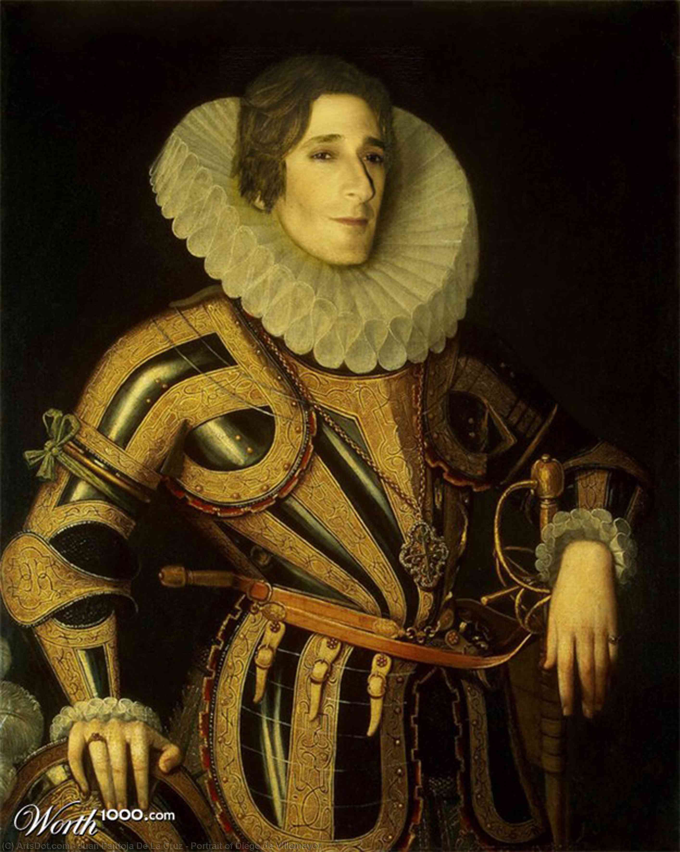Wikioo.org - The Encyclopedia of Fine Arts - Painting, Artwork by Juan Pantoja De La Cruz - Portrait of Diego de Villamayor