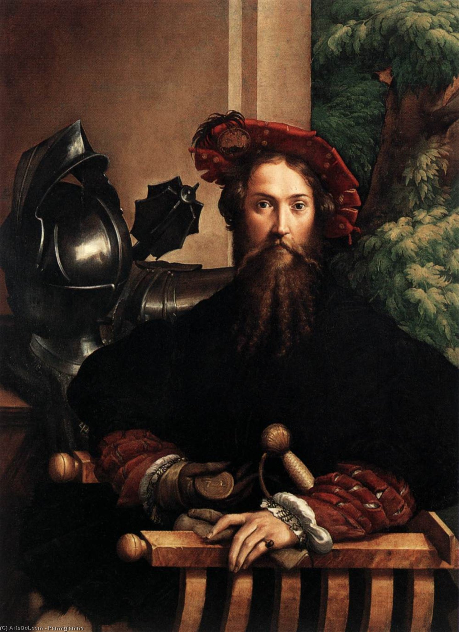 Wikioo.org - The Encyclopedia of Fine Arts - Painting, Artwork by Parmigianino - Gian Galeazzo Sanvitale, Count of Fontanellato