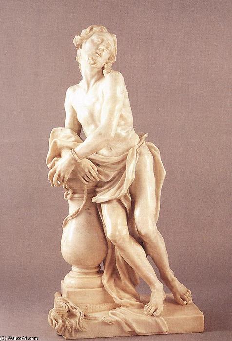 Wikioo.org – La Enciclopedia de las Bellas Artes - Pintura, Obras de arte de Filippo Parodi - Cristo de la Columna