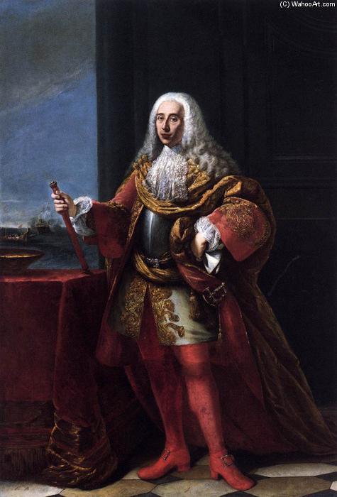 WikiOO.org - 백과 사전 - 회화, 삽화 Fortunato Pasquetti - Portrait of the Nobleman Gerolamo Maria Balbi