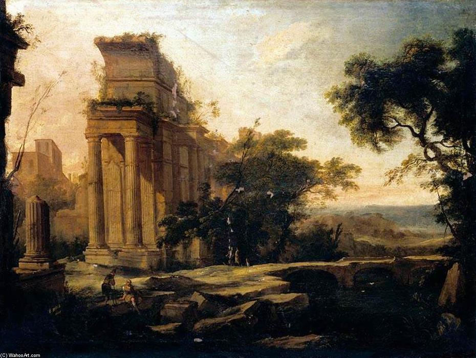 Wikioo.org - The Encyclopedia of Fine Arts - Painting, Artwork by Pierre Antoine Patel - A Classical Landscape