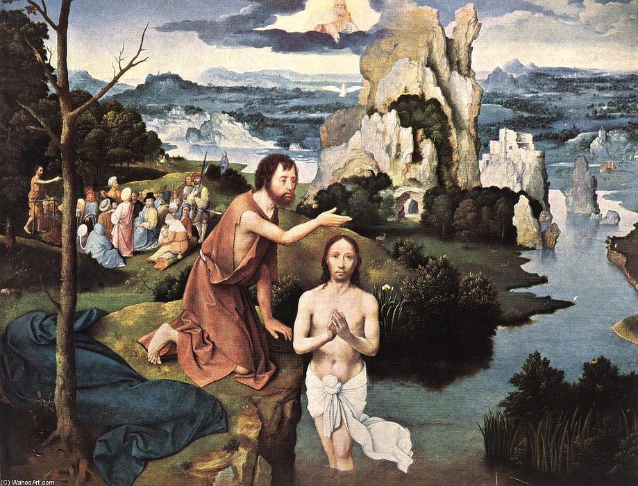 Wikioo.org - The Encyclopedia of Fine Arts - Painting, Artwork by Joachim Patenier - Baptism of Christ