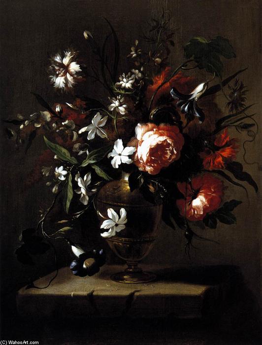 Wikioo.org - The Encyclopedia of Fine Arts - Painting, Artwork by Bartolomé Pérez - Vase of Flowers