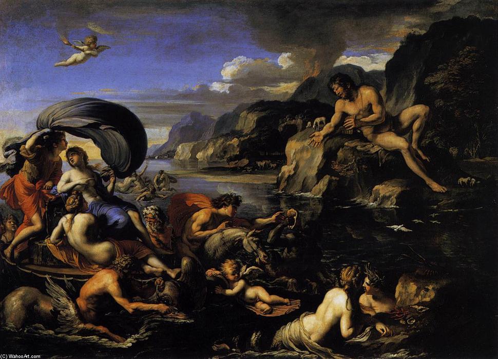 Wikioo.org - The Encyclopedia of Fine Arts - Painting, Artwork by François Perrier - Acis, Galatea, and Polyphemus