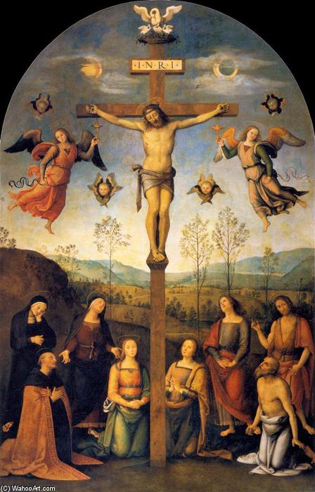 WikiOO.org – 美術百科全書 - 繪畫，作品 Vannucci Pietro (Le Perugin) - 耶稣被钉十字架