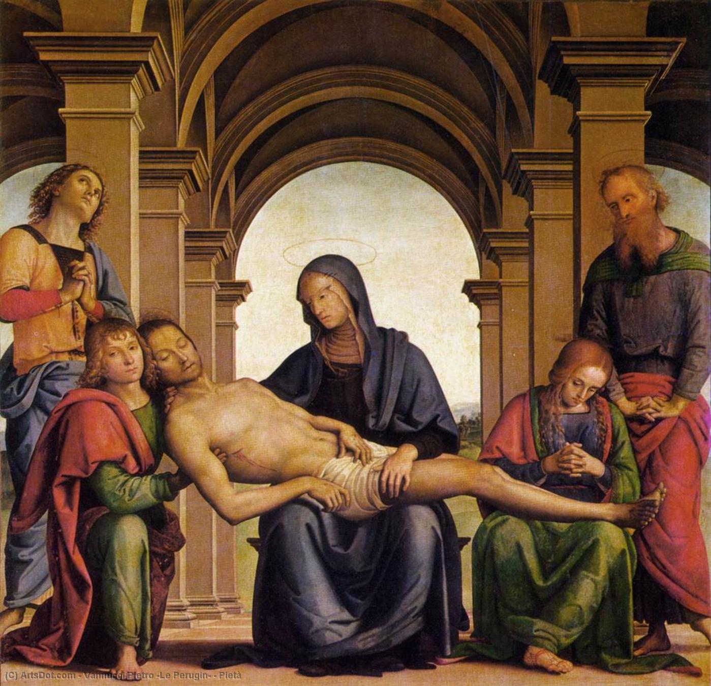 Wikioo.org - The Encyclopedia of Fine Arts - Painting, Artwork by Vannucci Pietro (Le Perugin) - Pietà