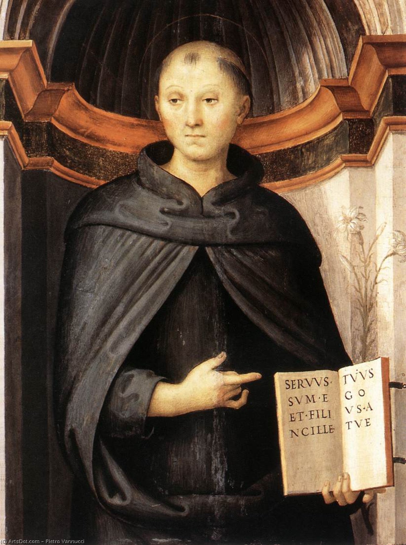 WikiOO.org - Enciclopédia das Belas Artes - Pintura, Arte por Vannucci Pietro (Le Perugin) - St Nicholas of Tolentino