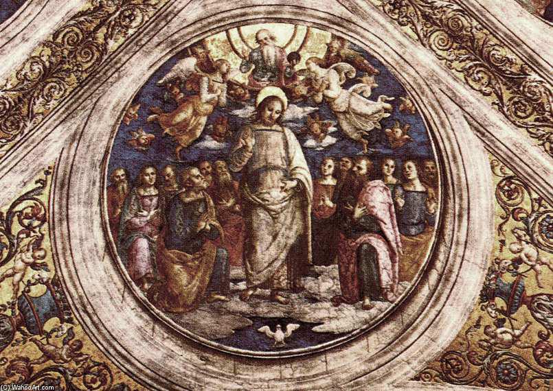 WikiOO.org - Encyclopedia of Fine Arts - Malba, Artwork Vannucci Pietro (Le Perugin) - The Holy Trinity and the Apostles